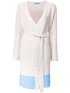 V-neck belted cardi-coat Guild Prime