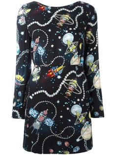 space print dress Love Moschino