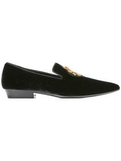 crest patch loafers Saint Laurent