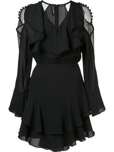 ruffle front dress Yigal Azrouel