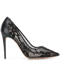 туфли-лодочки с кружевной отделкой Valentino