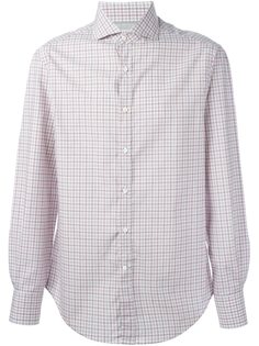 рубашка в клетку  Brunello Cucinelli