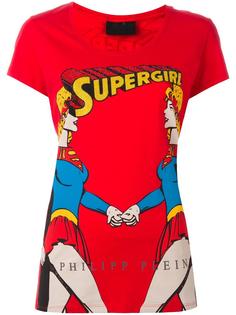supergirl print T-shirt Philipp Plein