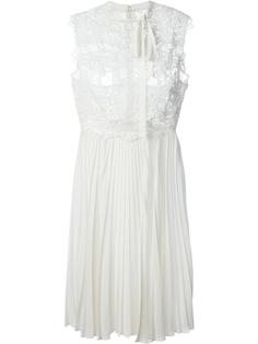 платье с кружевным верхом  Valentino