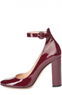 Лаковые туфли Greta с ремешком на щиколотке Gianvito Rossi