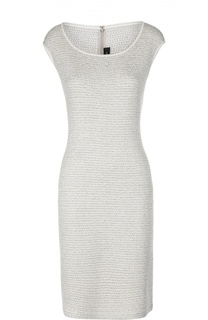 Облегающее платье без рукавов с металлизированной отделкой St. John