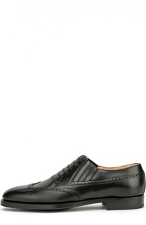Кожаные оксофрды Anto с брогированием Kiton