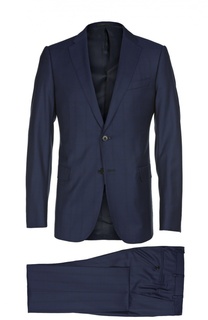 Шерстяной костюм в клетку Armani Collezioni