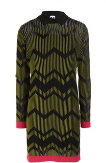 Вязаное платье прямого кроя с контрастной отделкой M Missoni
