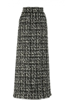 Буклированная юбка-макси прямого кроя Dolce &amp; Gabbana