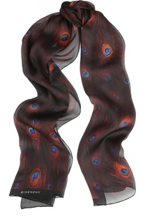 Шелковый шарф с принтом Givenchy