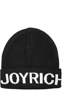 Вязаная шапка с логотипом бренда Joyrich