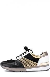 Комбинированные кроссовки Allie Michael Michael Kors
