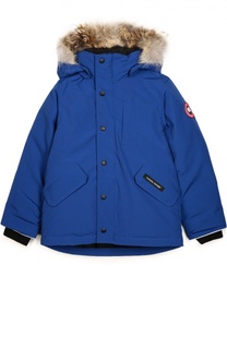 Пуховик с меховой отделкой капюшона Canada Goose