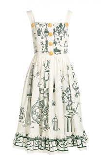 Приталенный сарафан с декоративными пуговицами Dolce &amp; Gabbana