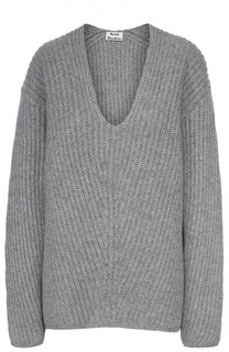 Пуловер фактурной вязки с V-образным вырезом Acne Studios