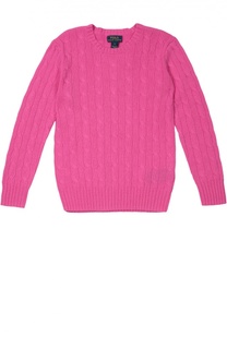 Кашемировый пуловер фактурной вязки Polo Ralph Lauren