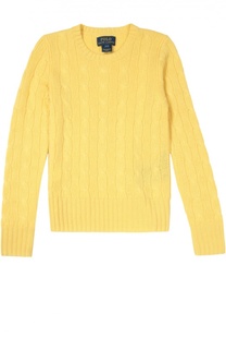 Кашемировый пуловер фактурной вязки Polo Ralph Lauren