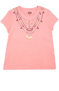 Футболка с декоративной отделкой Juicy Couture