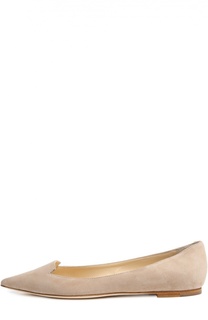 Замшевые балетки Attila с зауженным мысом Jimmy Choo