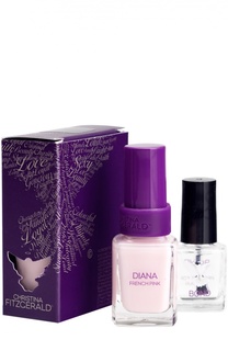 Лак для ногтей Diana / Розовый Френч + Bond-подготовка Christina Fitzgerald