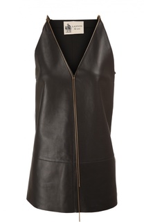 Кожаный топ Lanvin
