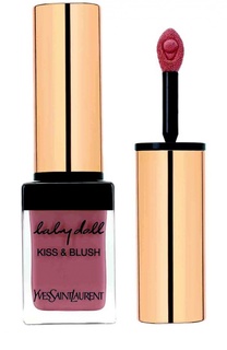 Блеск для губ и румяна Baby Doll Kiss &amp; Blush 12 Moca Garconne YSL