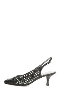 Плетеные туфли Meeting с открытым задником Stuart Weitzman
