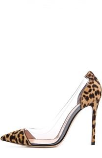 Туфли Haircalf Plexi на шпильке Gianvito Rossi