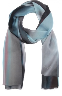Шелковый шарф с принтом Giorgio Armani
