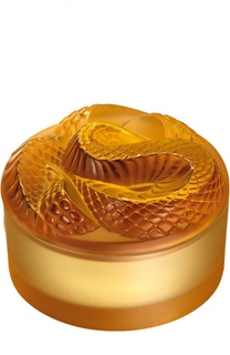 Шкатулка Snake "Amber" Lalique