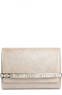 Кожаный клатч  Bow с кристаллами Jimmy Choo