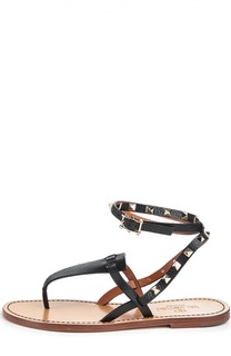 Кожаные сандалии Rockstud Double Valentino