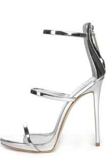 Босоножки Harmony из металлизированной кожи Giuseppe Zanotti Design