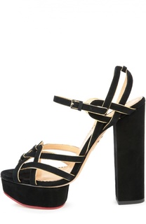 Замшевые босоножки Forever Young Charlotte Olympia