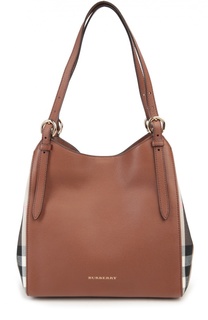 Сумка Canter small c отделкой из клетчатого текстиля Burberry