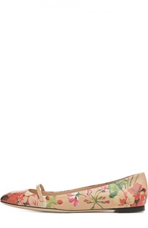 Балетки Arielle с цветочным принтом Gucci