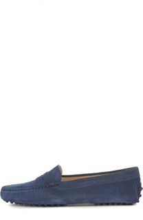 Замшевые мокасины Gommini с перемычкой Tod’s