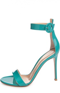 Лаковые босоножки Portofino на шпильке Gianvito Rossi