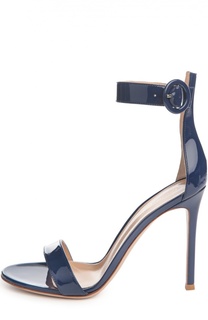 Лаковые босоножки Portofino на шпильке Gianvito Rossi