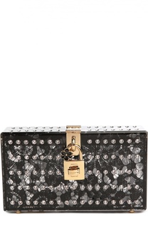 Клатч Dolce Box с кружевом и кристаллами Swarovski Dolce &amp; Gabbana