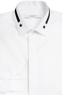 Сорочка с вышивкой на воротнике Givenchy