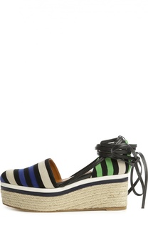 Текстильные эспадрильи на платформе Lanvin