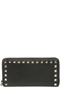 Бумажник Continental Rockstud на молнии Valentino