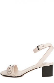 Кожаные босоножки с заклепками Tod’s