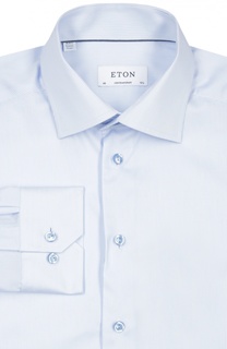 Полуприталенная сорочка в полоску Eton