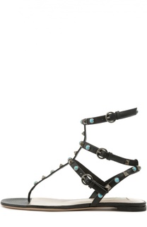 Кожаные сандалии Rockstud Rolling с ремешками Valentino