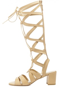 Кожаные босоножки Grecian на шнуровке Stuart Weitzman