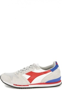 Замшевые кроссовки со вставками Diadora