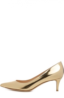 Туфли Сlassic из металлизированной кожи Gianvito Rossi